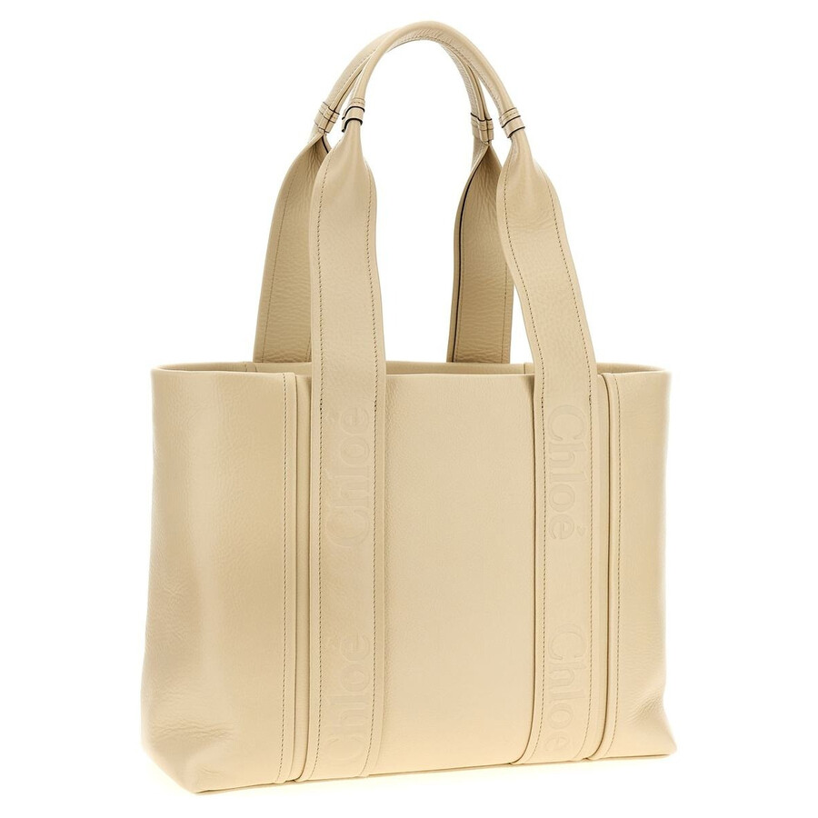 Chloé Chloe Medium Woody Tote Bag In Sand