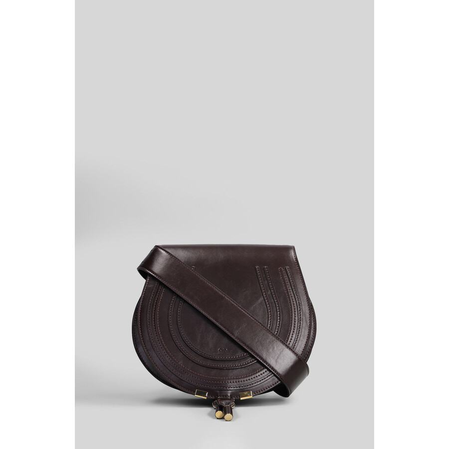 Chloé Chloe Mercie Shoulder Bag In Brown Leather