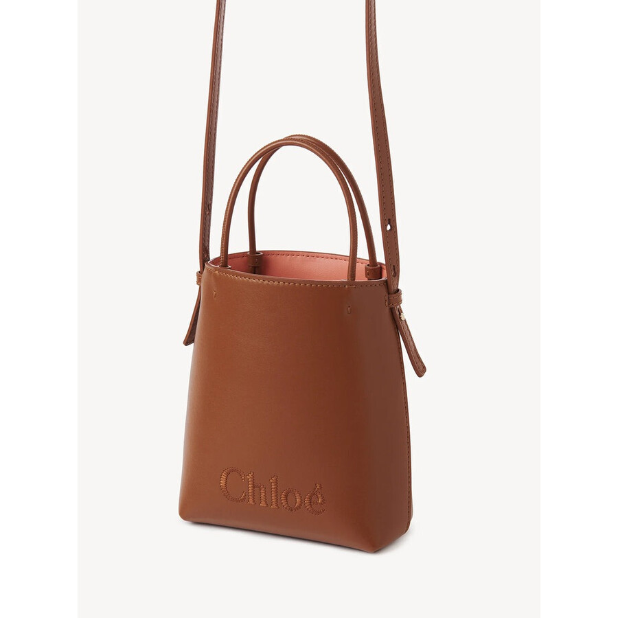 Chloé Chloe Micro Chloe Sense Leather Tote Bag