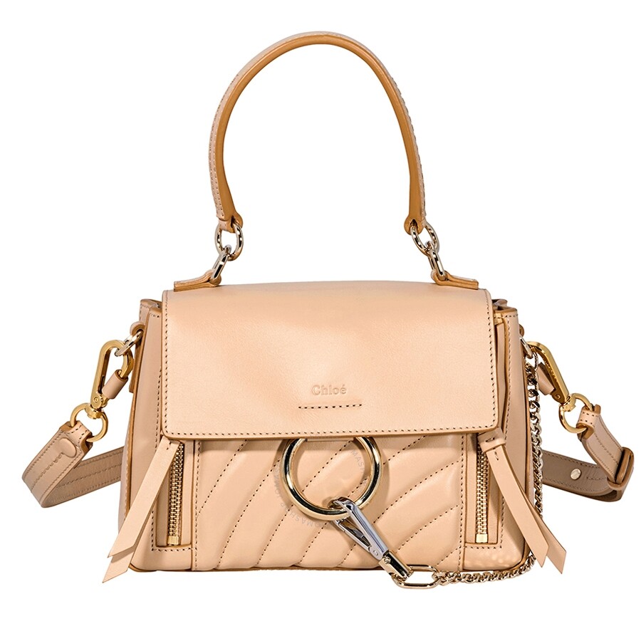 Chloe Mini Faye Shoulder Bag Pearl