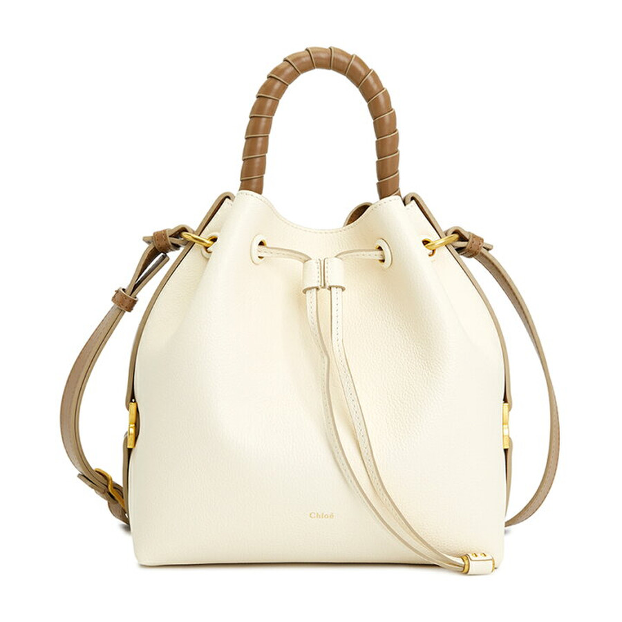 Chloé Chloe Misty Ivory Marcie Bucket Bag In White
