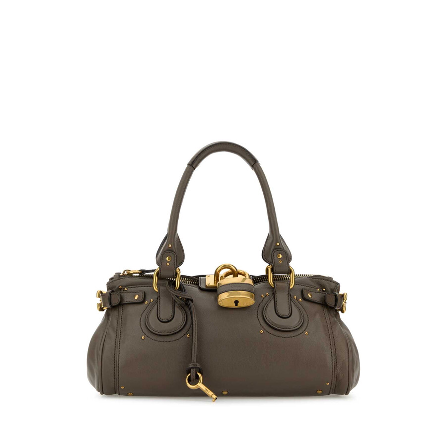 Chloé Chloé Mud Leather Paddington Shoulder Bag CH25WS802P75 036