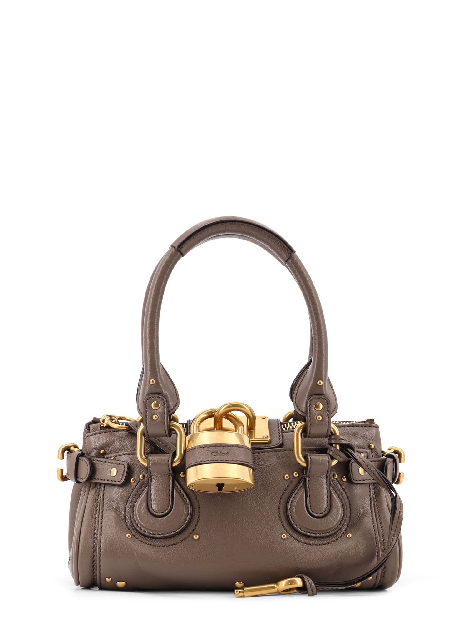 Chloé Chloé Mud Small Paddington Handbag CH26SS805P75 036