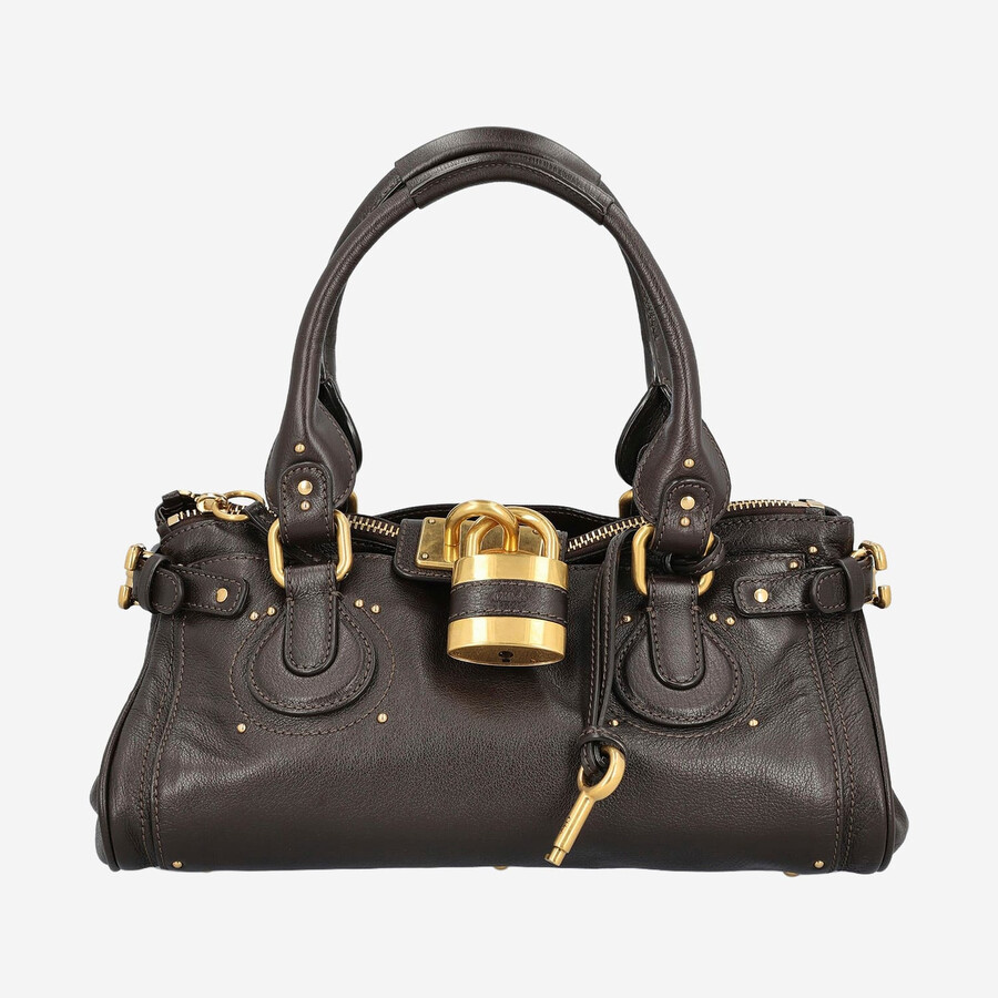 Chloé Chloe Paddington Leather Bag In Brown