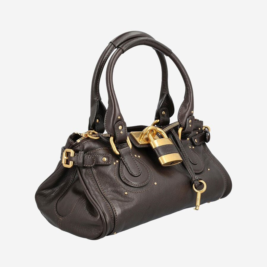 Chloé Chloe Paddington Leather Bag In Brown