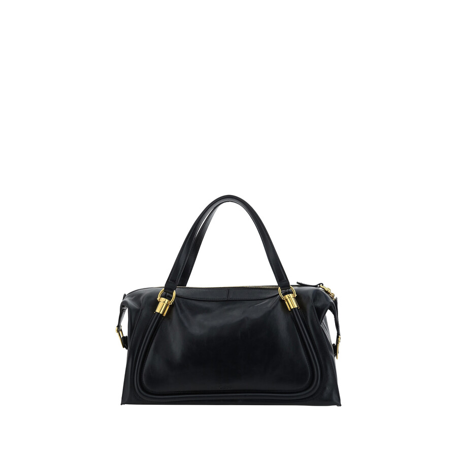Chloé Chloe Paraty 24 Shoulder Bag In Black Leather