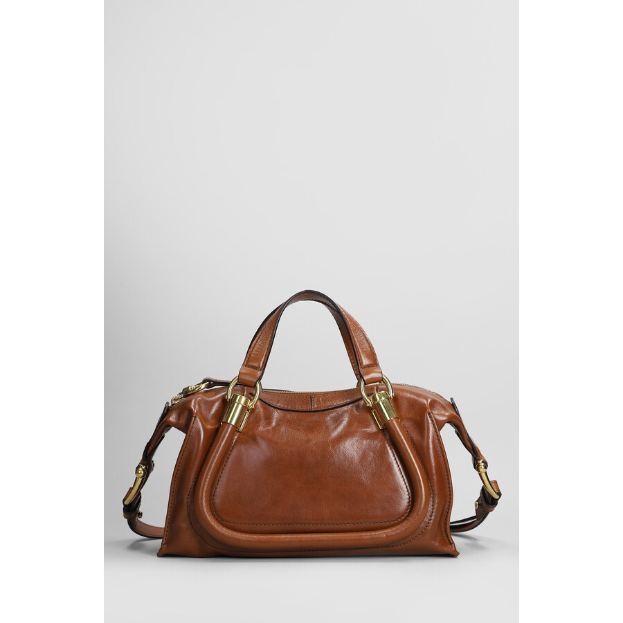 Chloé Chloe Paraty 24 Shoulder Bag In Brown Leather