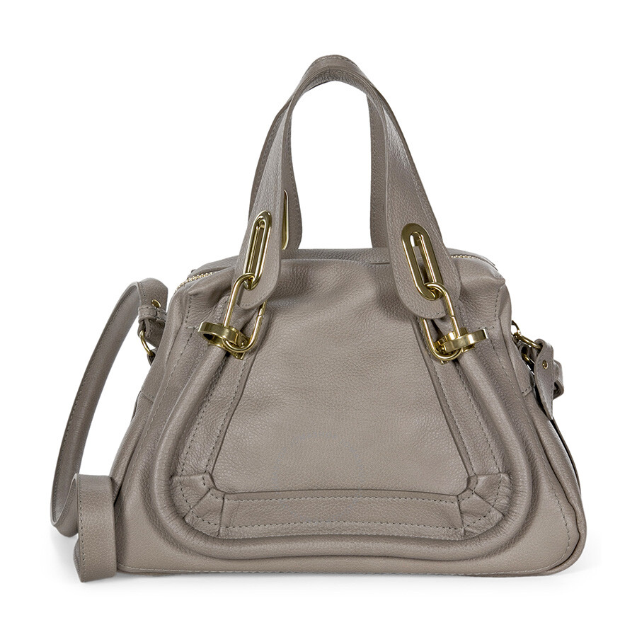 grey leather satchel handbag