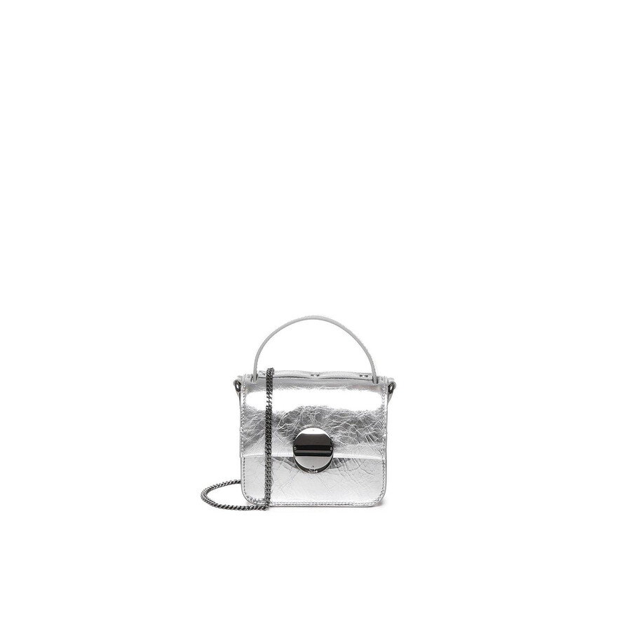 Chloé Chloe Penelope Micro Crossbody Bag In Silver