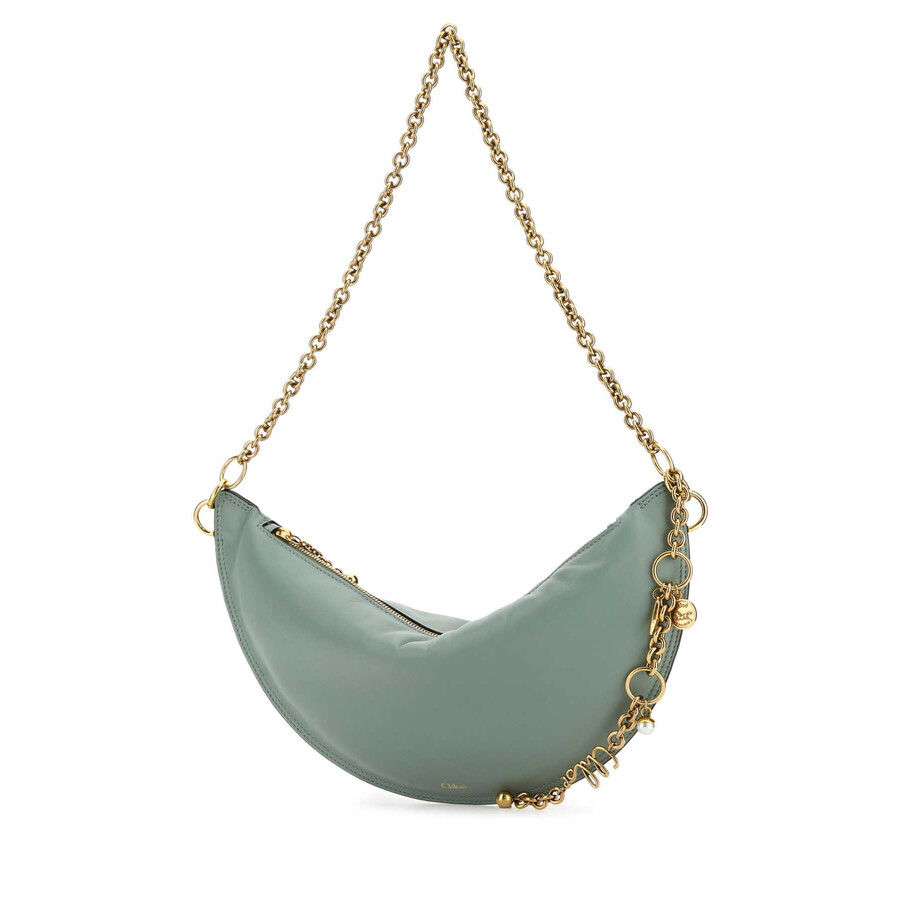Chloé Chlo Sea Green Nappa Leather Chloe Icons Shoulder Bag In Green