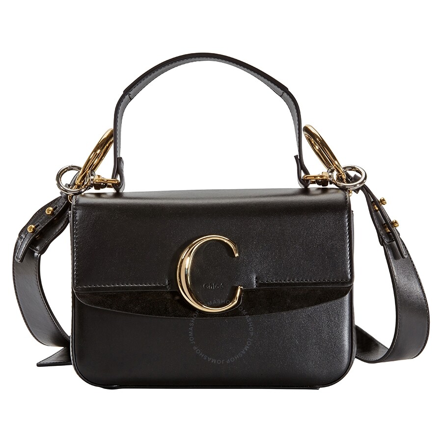 chloe c bag black