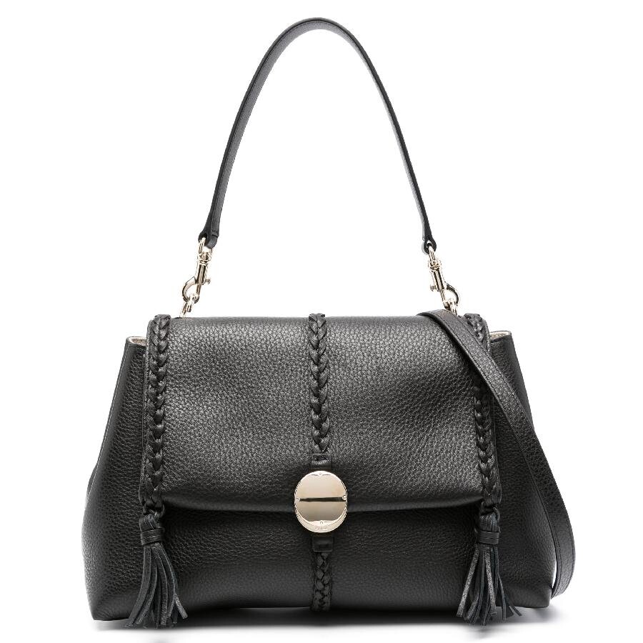Chloé Chloe Soft Leather Penelope Shoulder Bag In Black
