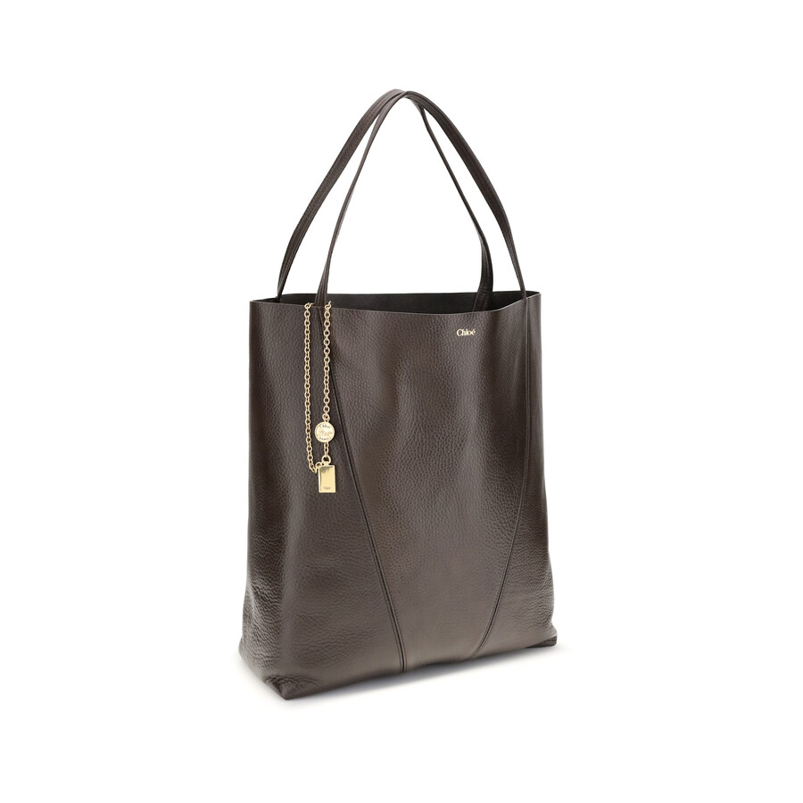 Chloé Spin Large Tote Bag In Black