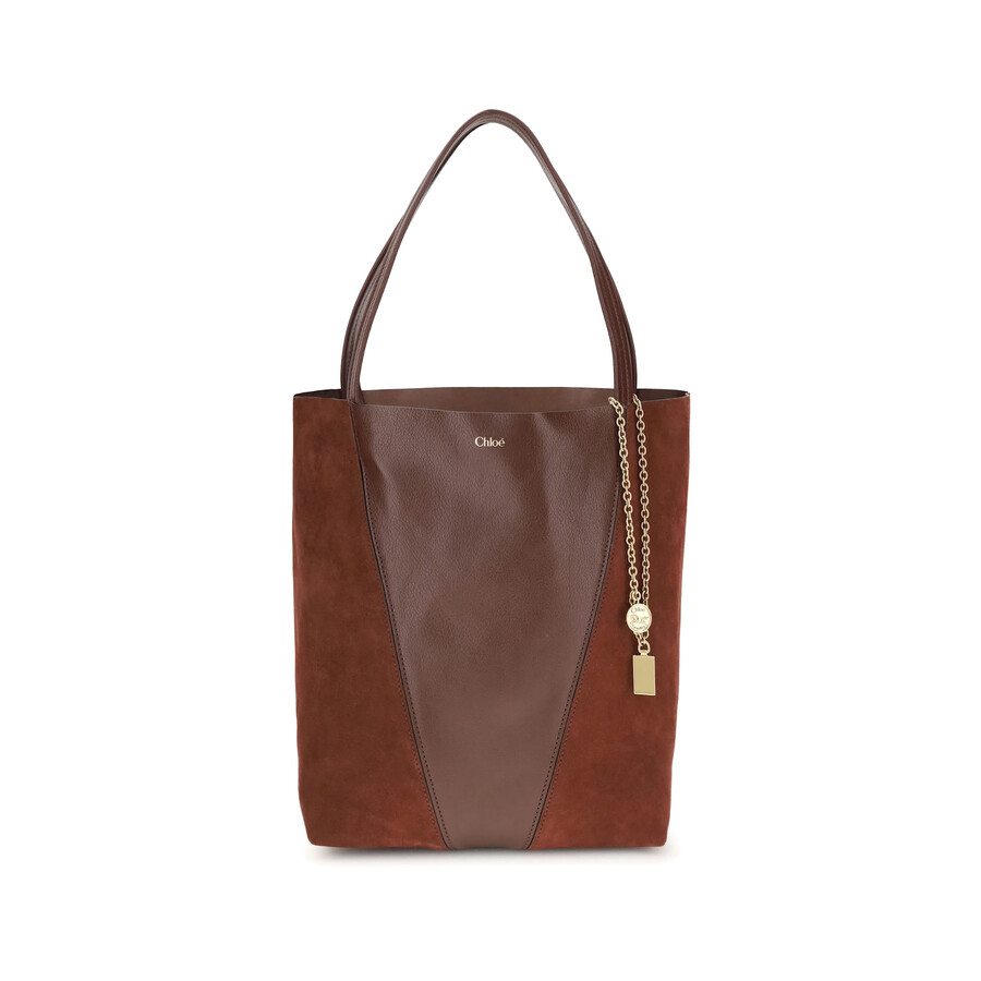 Chloé Spin Shoulder Bag In Brown
