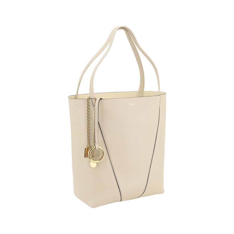 Chloé Chlo Spin Shoulder Bag In Neutral