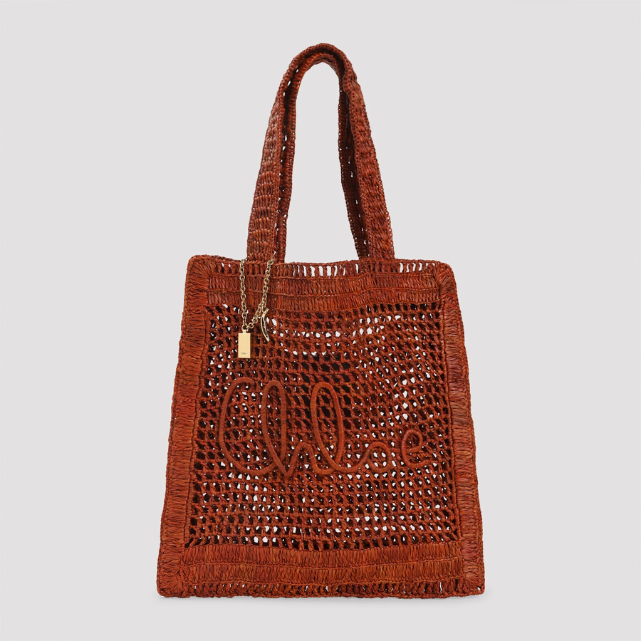 Chloé Chlo Summer Banana Tote Bag In Brown