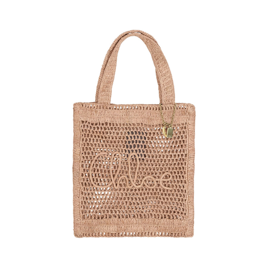 Chloé Women Summer Banana Tote Bag In Neutral