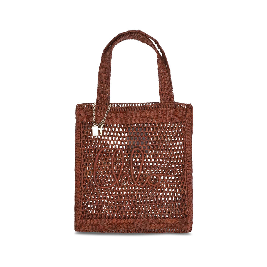 Chloé Chloe Summer Banana Tote Bag In Brown