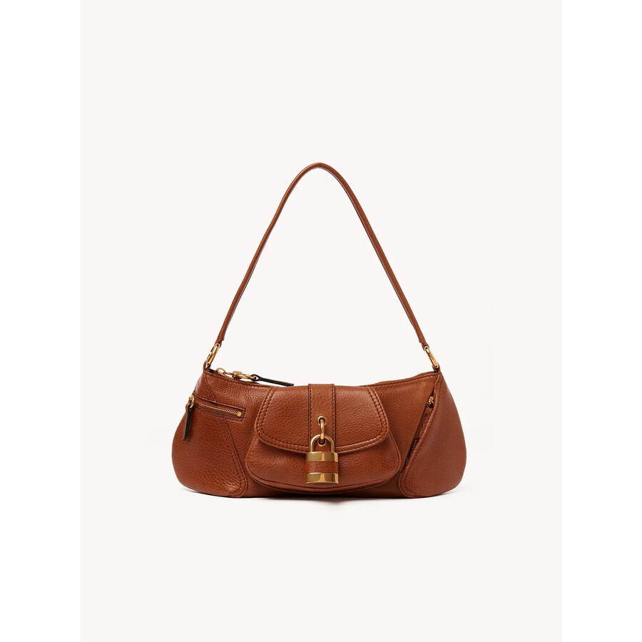 Chloé Chloe The 99 Shoulder Bag In Grained Leather In Brown