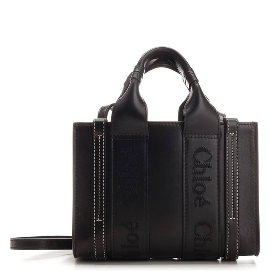 Chloe CHC23UCV01200112 関税送料込 Chloé Woody Logo Mini Tote Bag CHC23UP237I60001