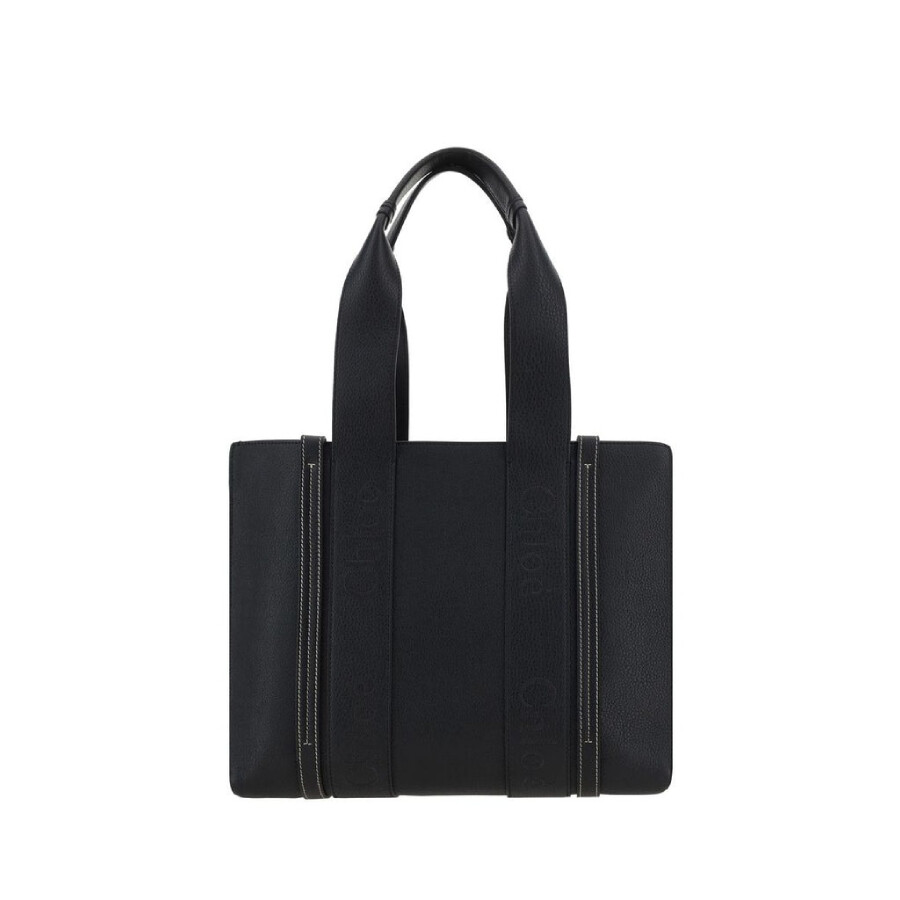 Chloé Woody Tote Bag In Black