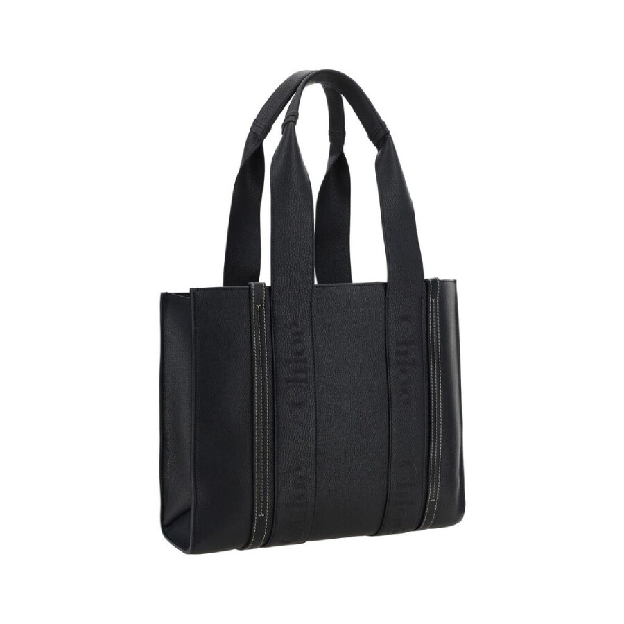 Chloé Woody Tote Bag In Black