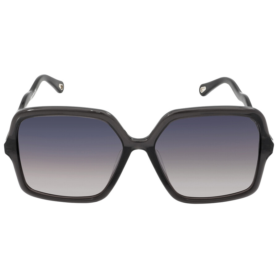 Chloé Chloe Zelie Blue Gradient Square Ladies Sunglasses Ch0086sa 001 59 In Blue