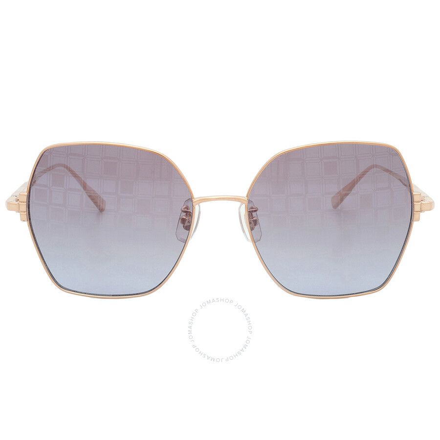 Chopard Blue Briwn Mirror Gradient Butterfly Ladies Sunglasses Schl02m 300l 57