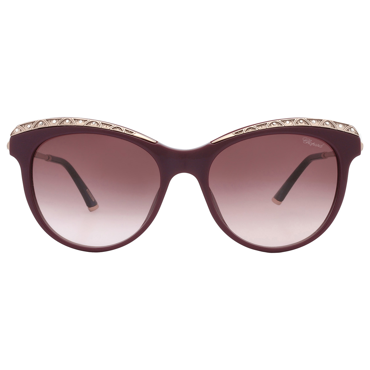 Chopard Brown Gradient Cat Eye Ladies Sunglasses SCH271S  display picture 3