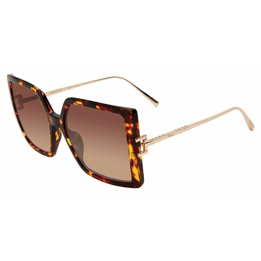 Chopard Brown Gradient Square Ladies Sunglasses Ikch334 0745 56 In Brown