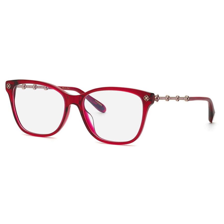 Chopard Demo Square Eyeglasses Vch352s 06r2 54 In Red