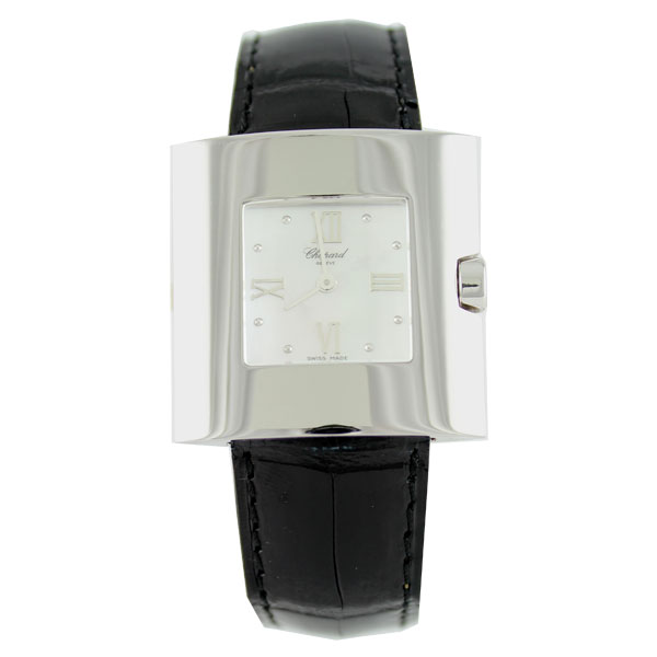 Chopard Eliptical Mother of Pearl 18kt White Ladies Watch 127422