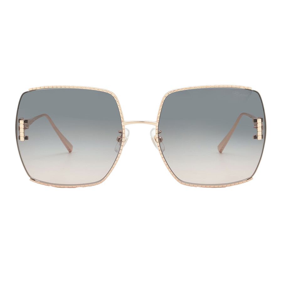 Chopard Smoke Gradient Square Ladies Sunglasses Schg30m 0300 63