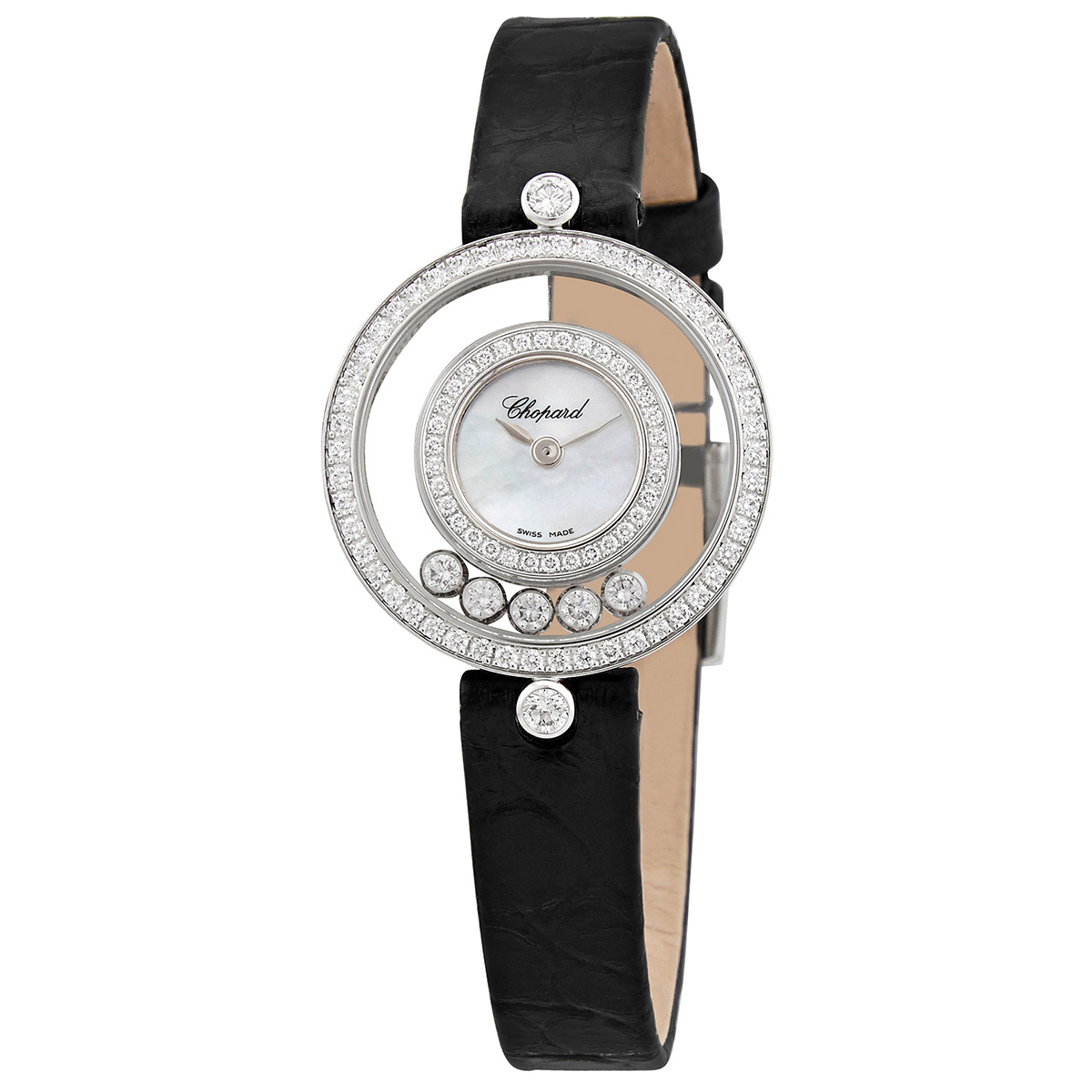 Chopard Happy Diamonds Icons 18kt White Gold Quartz Ladies Watch 203957-1208