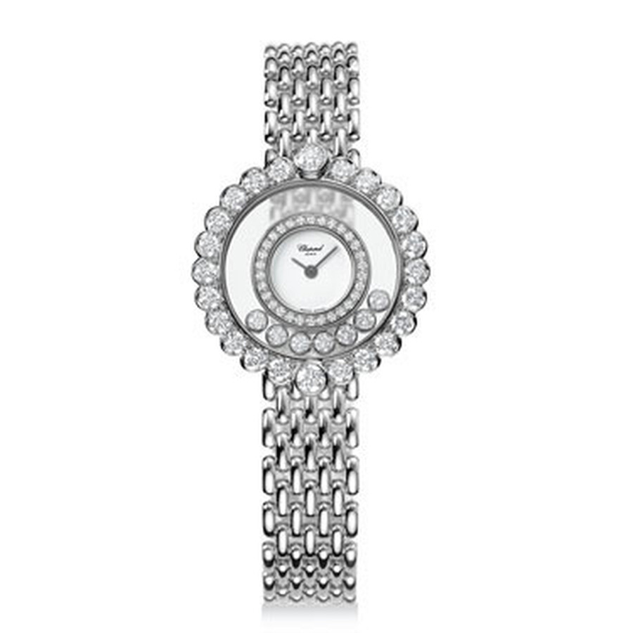 A様 Chopard Happy Diamonds White Dial 18kt White Gold Ladies