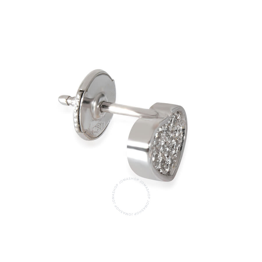 Chopard Happy Hearts 18k White Gold Single Diamond Earring