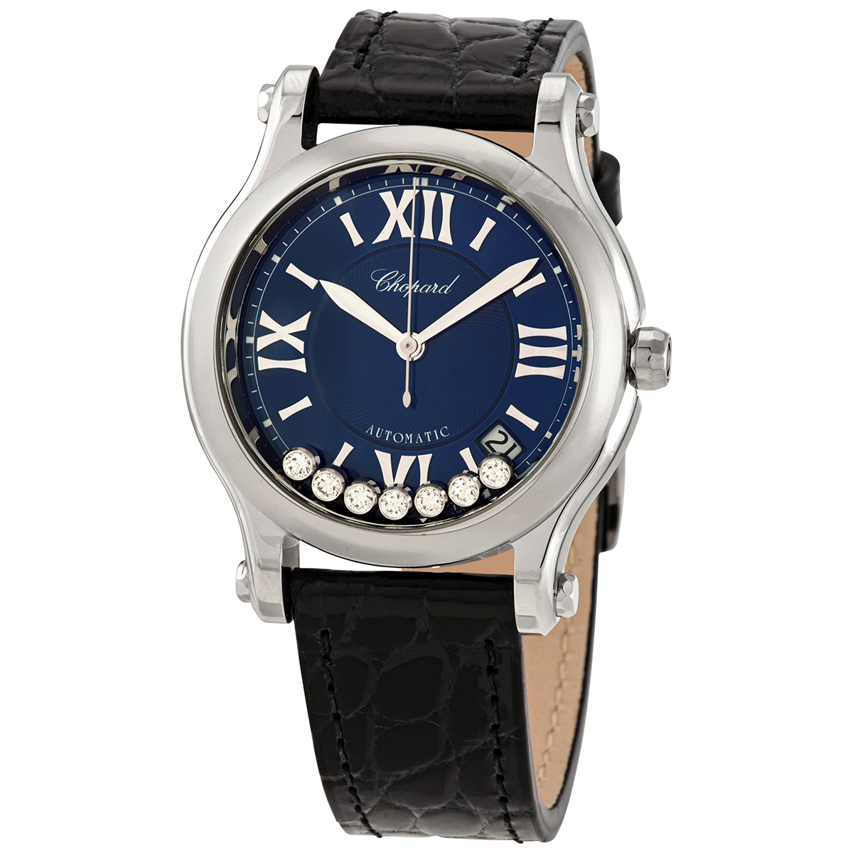 Chopard Happy Sport Automatic Blue Dial Ladies Watch 278559-3008 BLK