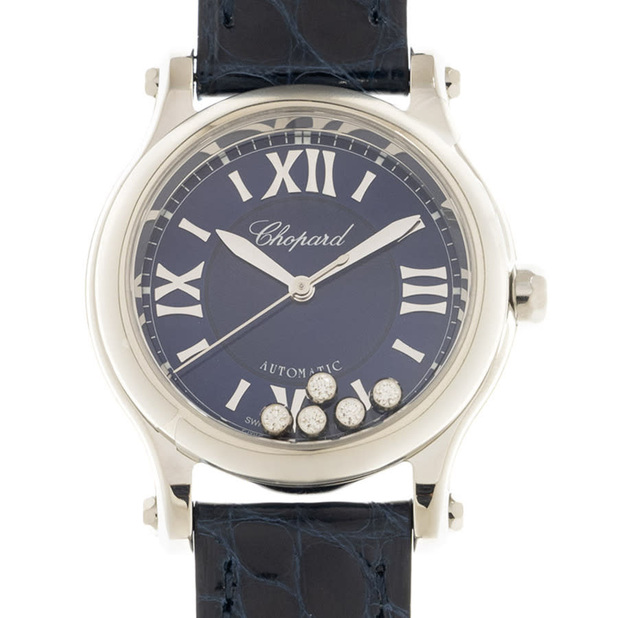 Chopard Happy Sport Automatic Chronometer Blue Dial Ladies Watch