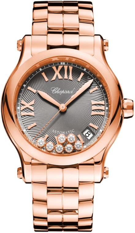 Chopard Happy Sport Automatic Grey Dial Ladies Watch 274808-5013