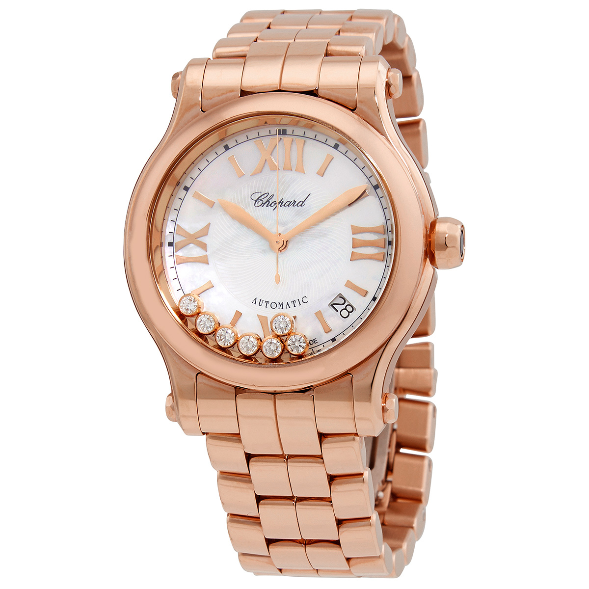 Chopard Happy Sport Automatic Mother of Pearl Dial Ladies Watch 274808-5009