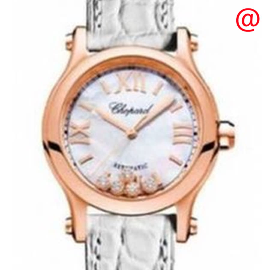 Chopard Happy Sport Automatic White Dial Ladies Watch 278493 5009