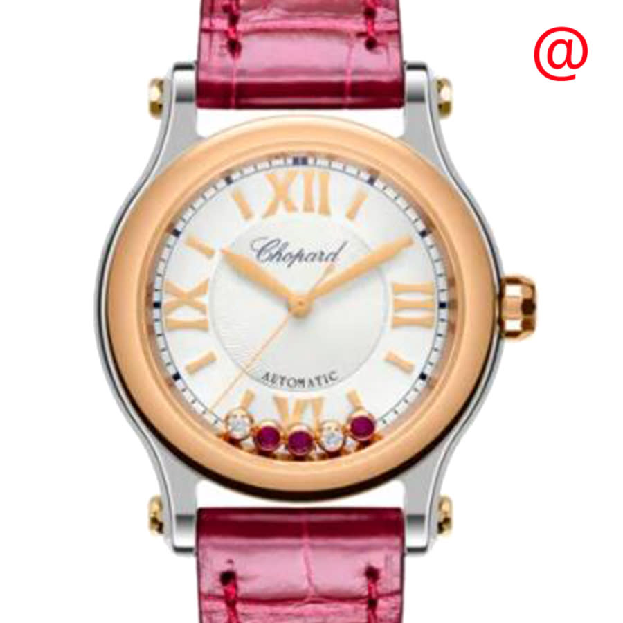Chopard Happy Sport Automatic White Dial Ladies Watch 278573-6025