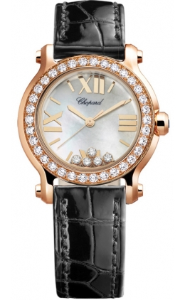 Chopard Happy Sport Mother of Pearl Dial Ladies Watch 27/4189-5005