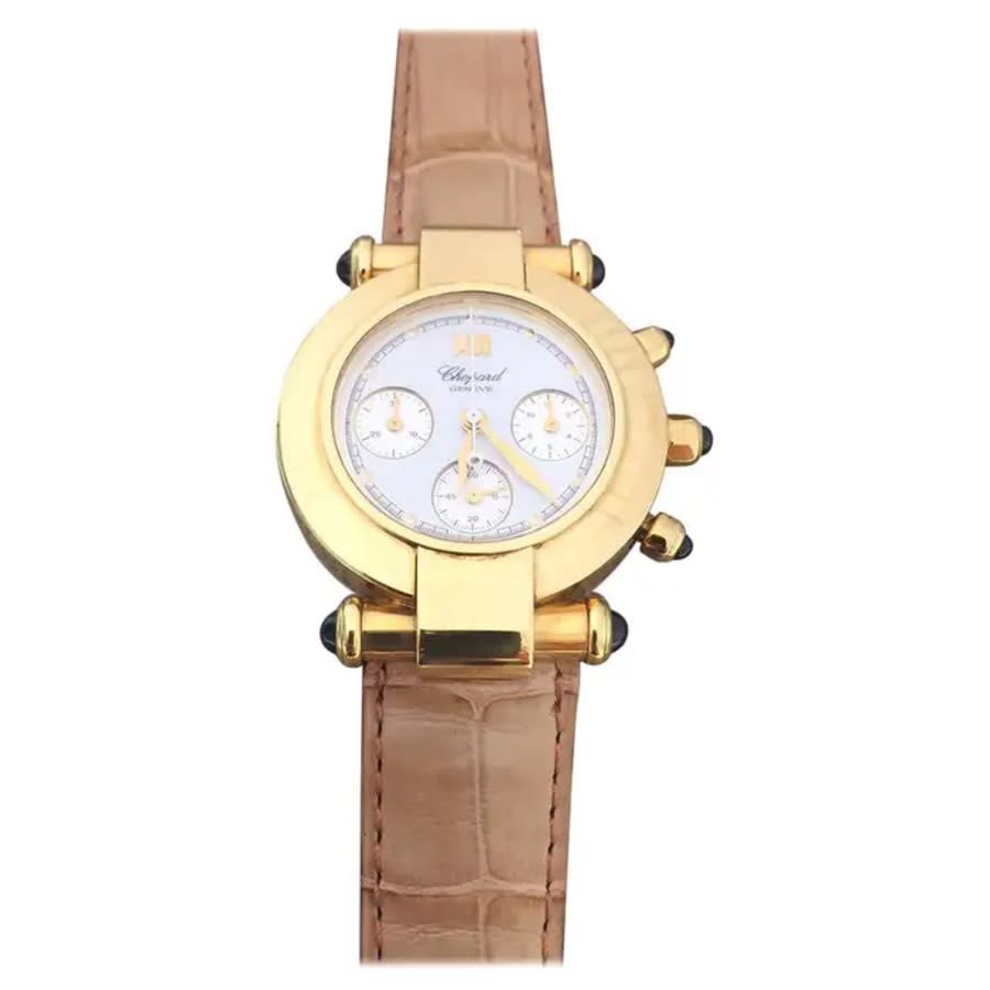 Chopard Imperiale Chronograph Quartz White Dial Ladies Watch 383157-0006