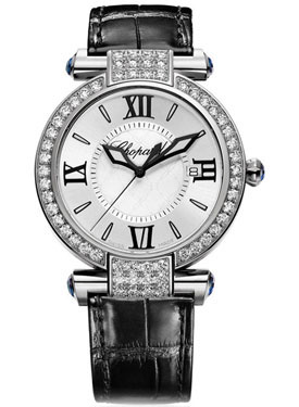 Chopard Imperiale Diamond Mother of Pearl Dial 18 kt White Gold Ladies Watch 384221-1001