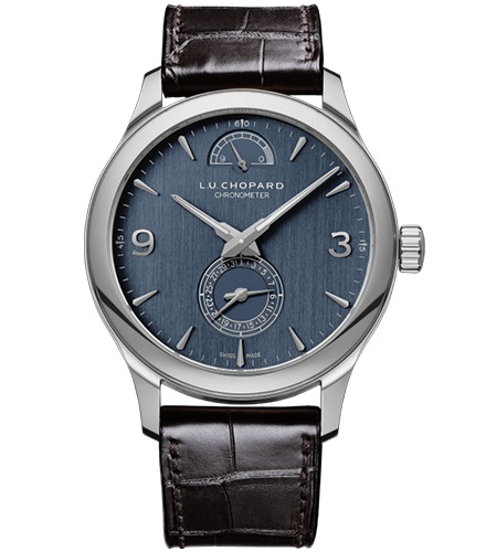 Chopard L.U.C Quattro Hand Wind Chronometer Blue Dial Men's Watch 161926 1002