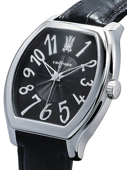 Chopard LUC 18k White Gold Black Men's Watch 16/2235