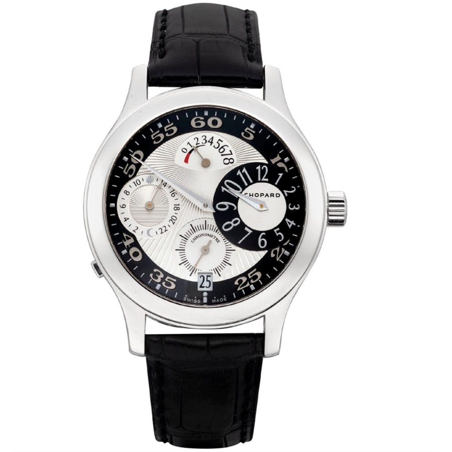 Chopard LUC Hand Wind Black Dial Men's Watch 161874-1001
