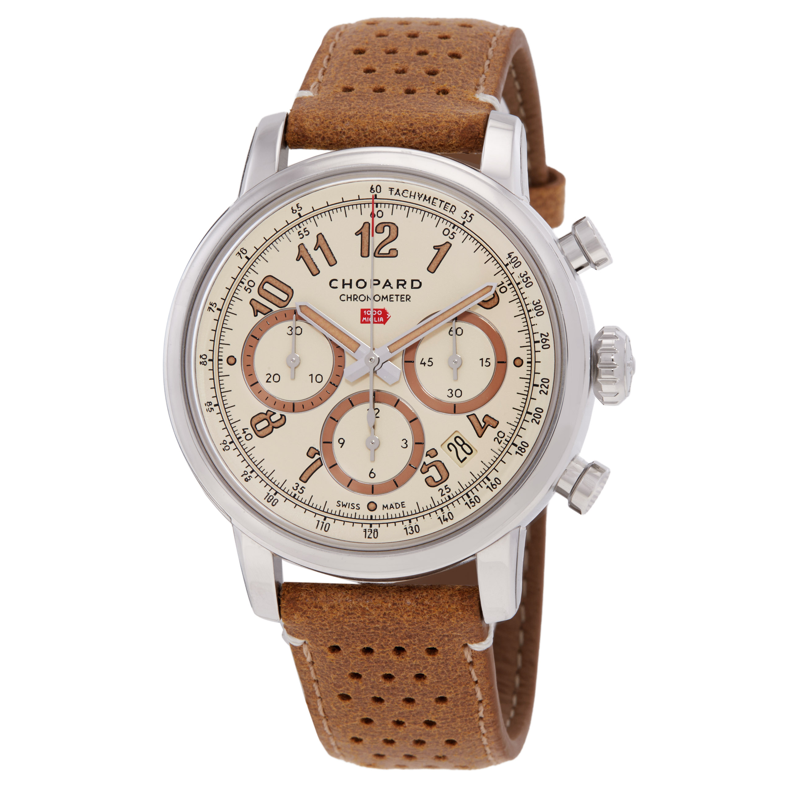 Chopard Mille Miglia Chronograph Eggshell Dial Men's Watch 168619-3020