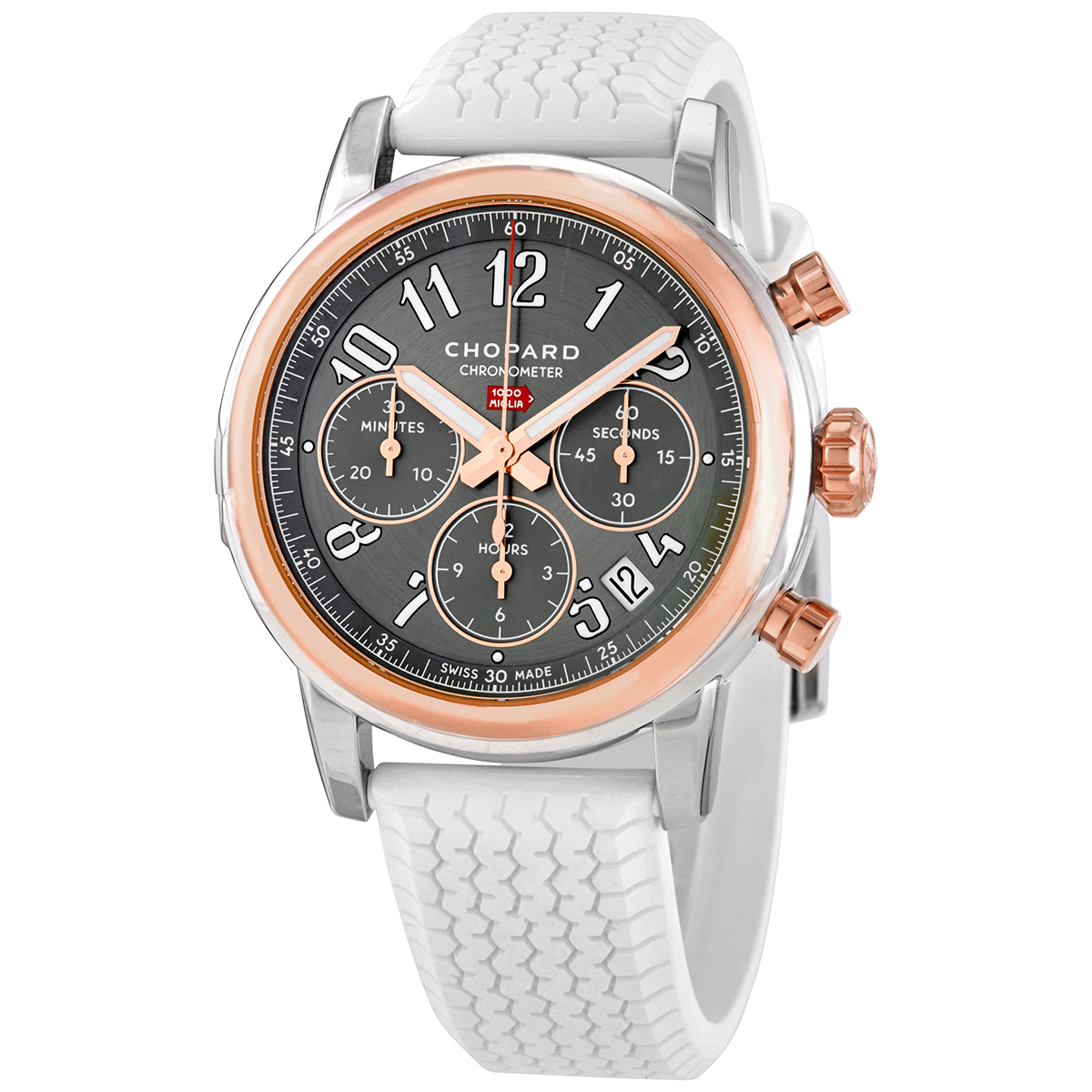 Chopard Mille Miglia Classic Chronograph Automatic Grey Dial 39mm Watch 168588-6001